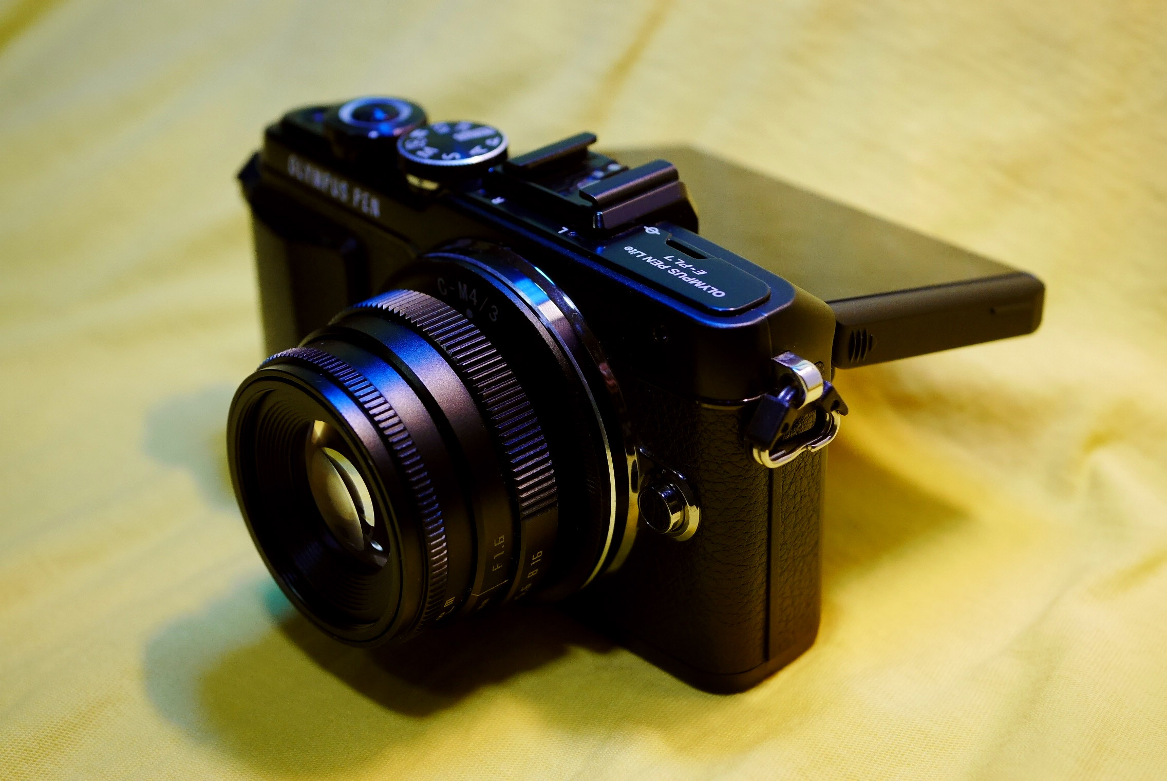 Olympus Pen EPL7 Mirrorless Digital Camera Black Silver Body EPL7 EP