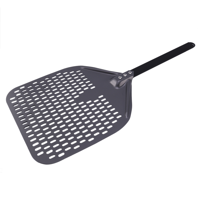Turning Pizza Peel Perforated Aluminum Pizza Peel and Oval Shape