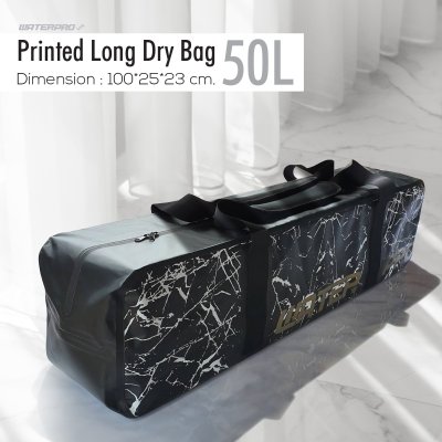 50L Printed Long Dry Bag / กระเป๋าใส่ฟินฟรีไดฟ์ กันน้ำ 100%