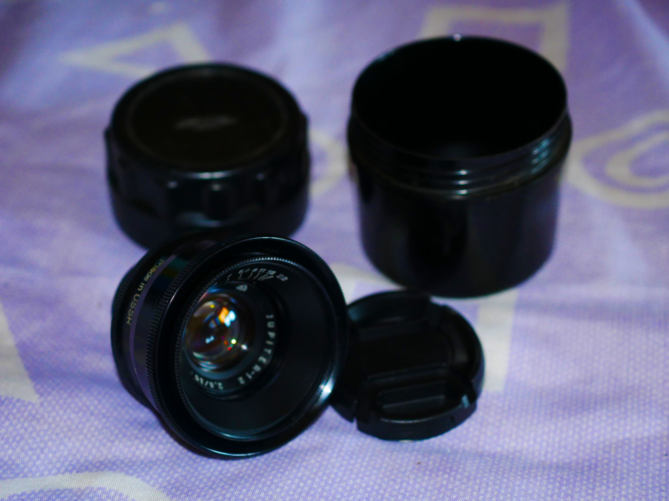 JUPITER12 Black 35mm f2.8 lens M39 LTM Leica (USSR Carl Zeiss Biogon