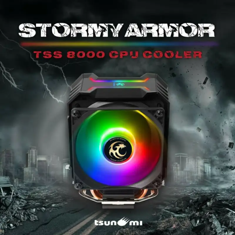 ภาพสินค้าCPU COOLER TSUNAMI Super Strom TSS-8000RGB จากร้าน BabyBloom บน Lazada ภาพที่ 1