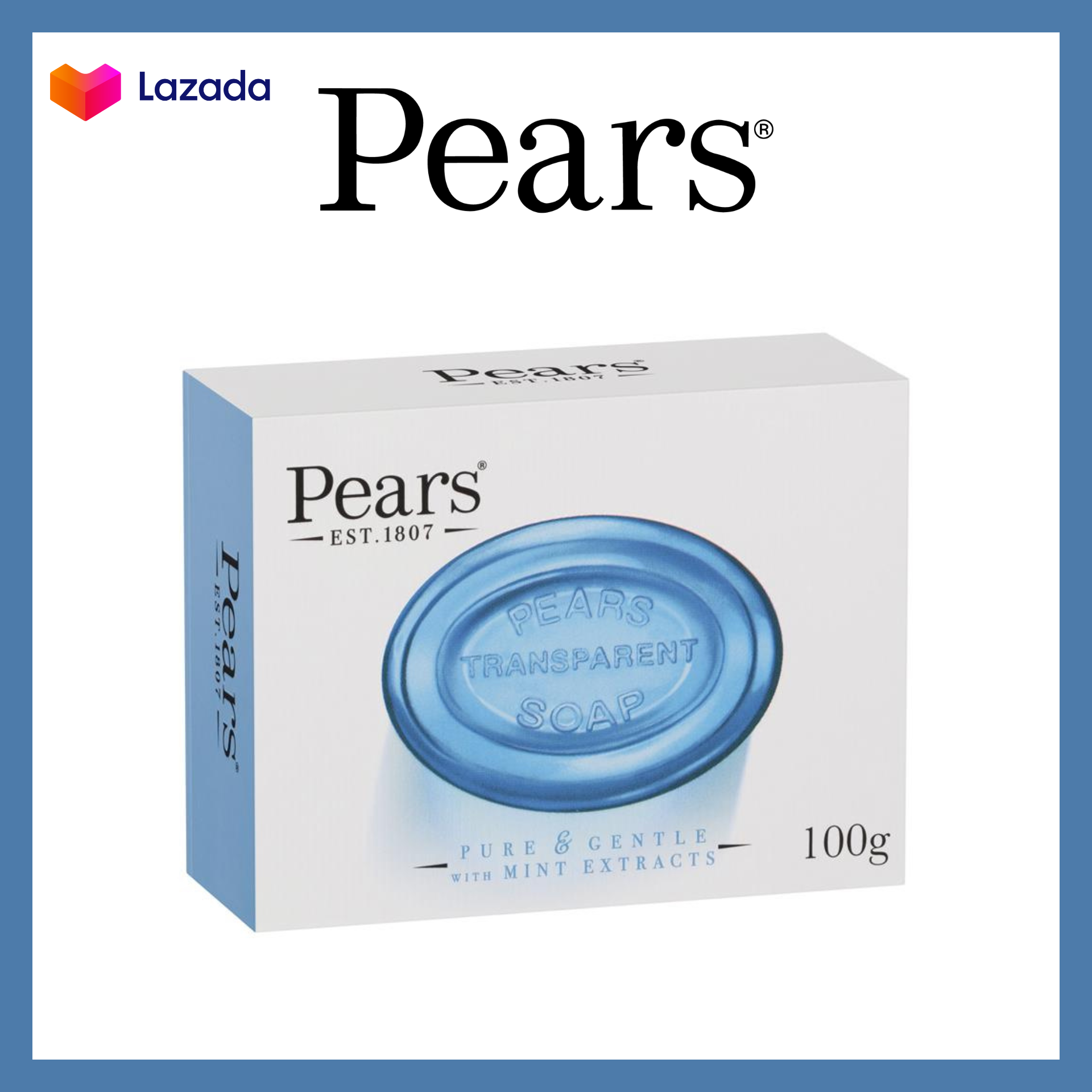 สบู่แพร์ Pears สบู่ใส 100 กรัม Lazada.co.th