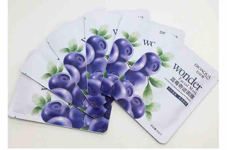 **พิเศษซื้อ 10 แถม1แผ่น ** มาส์กบลูเบอร์รี่ หน้าขาวกระจ่างใส ผิวเนียนนุ่มชุ่มชื้น ราคาสุดคุ้ม *สินค้าขายดี*