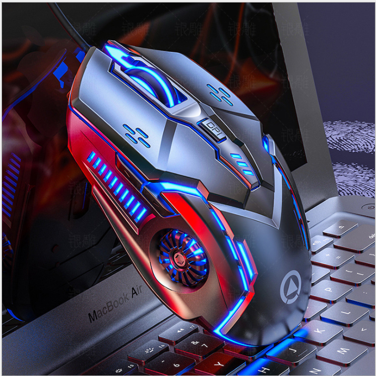 （มีจำหน่ายในประเทศไทย）G5 เมาส์ แบบใช้สายเปล่ง เครื่องเกมใบ้แท็บเล็ตอุปกรณ์เสริม G5 wired mouse luminous gaming gaming mechanical silent computer accessories