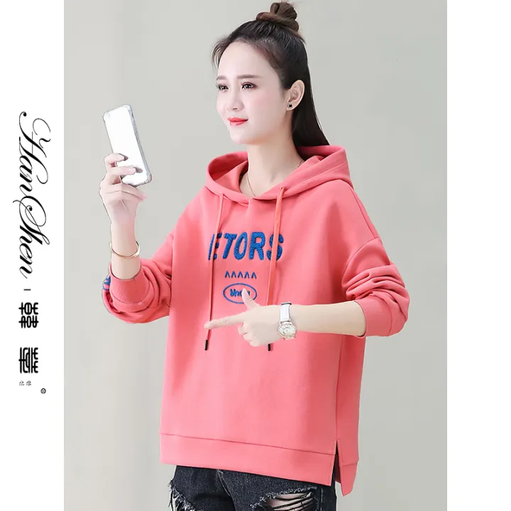 White hooded sweater women's Clearance