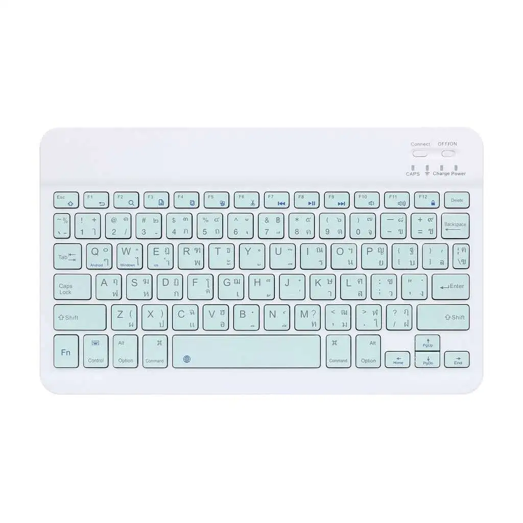 คีย์บอร์ดไร้สาย WIRELESS KEYBOARD ใช้ระบบบลูทูธ ULTRA THIN KEYBOARD พกพาสะดวก JDO SHOP