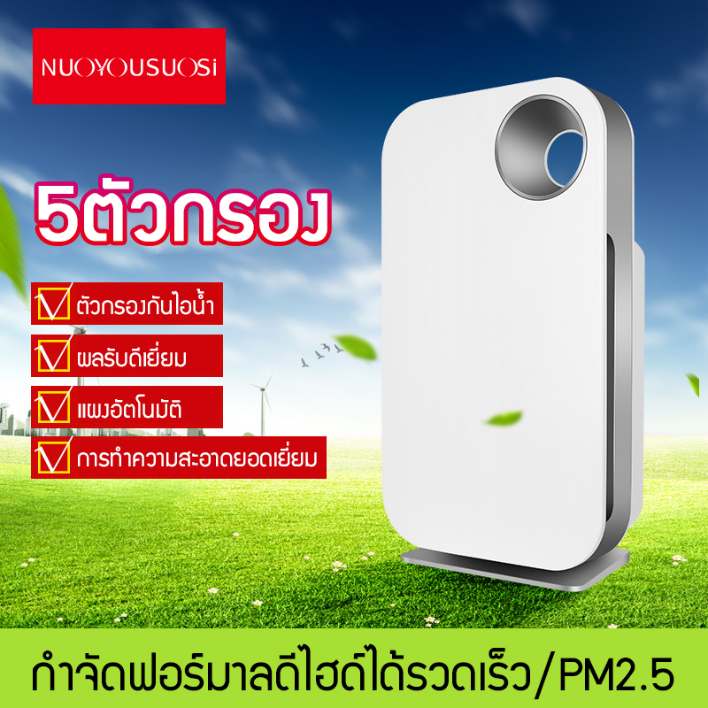 Biaowang ใหม่ เครื่องฟอกอากาศไอออนลบกำจัดฟอร์มาลดีไฮด์ควัน PM2.5 ให้ของขวัญสำหรับการใช้ในบ้าน