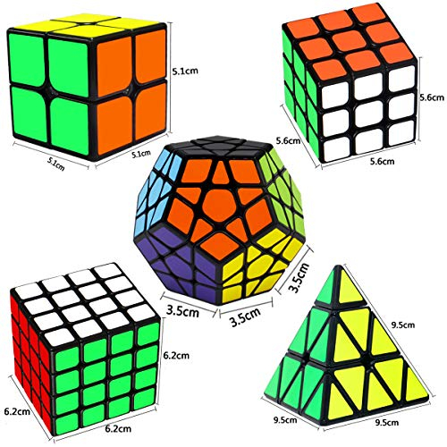 Pyramid Rubix Game Smooth Rubics Puzzle Brain Speed Cube Set 2x2 3x3 ...