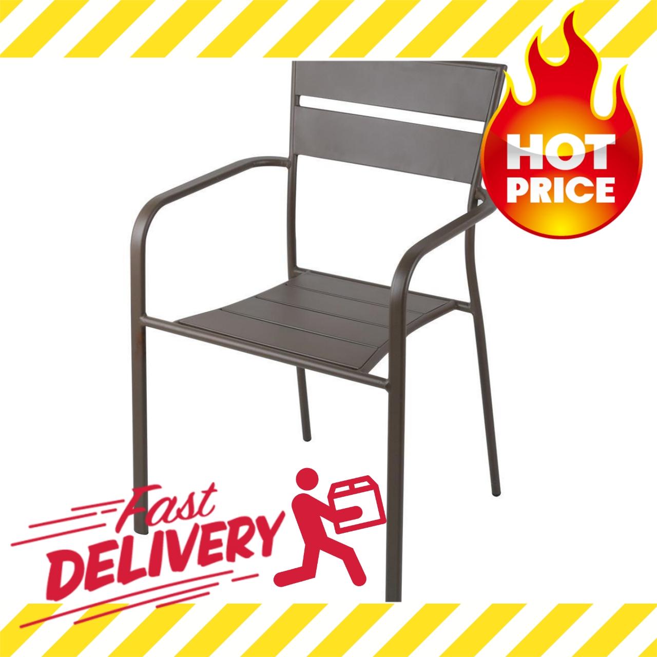 ((มีของ)) โปรโมชั่น HOFF เก้าอี้สนามเหล็ก รุ่น 15261 สีน้ำตาล เฟอร์นิเจอร์สนาม ชิงช้า และเปลญวน ชุดโต๊ะสนาม เฟอร์นิเจอร์ตกแต่งพื้น ผนัง สติ๊กเกอร์ตกแต่ง เสื่อ หญ้าเทียม ของแท้ 100% ราคาถูก
