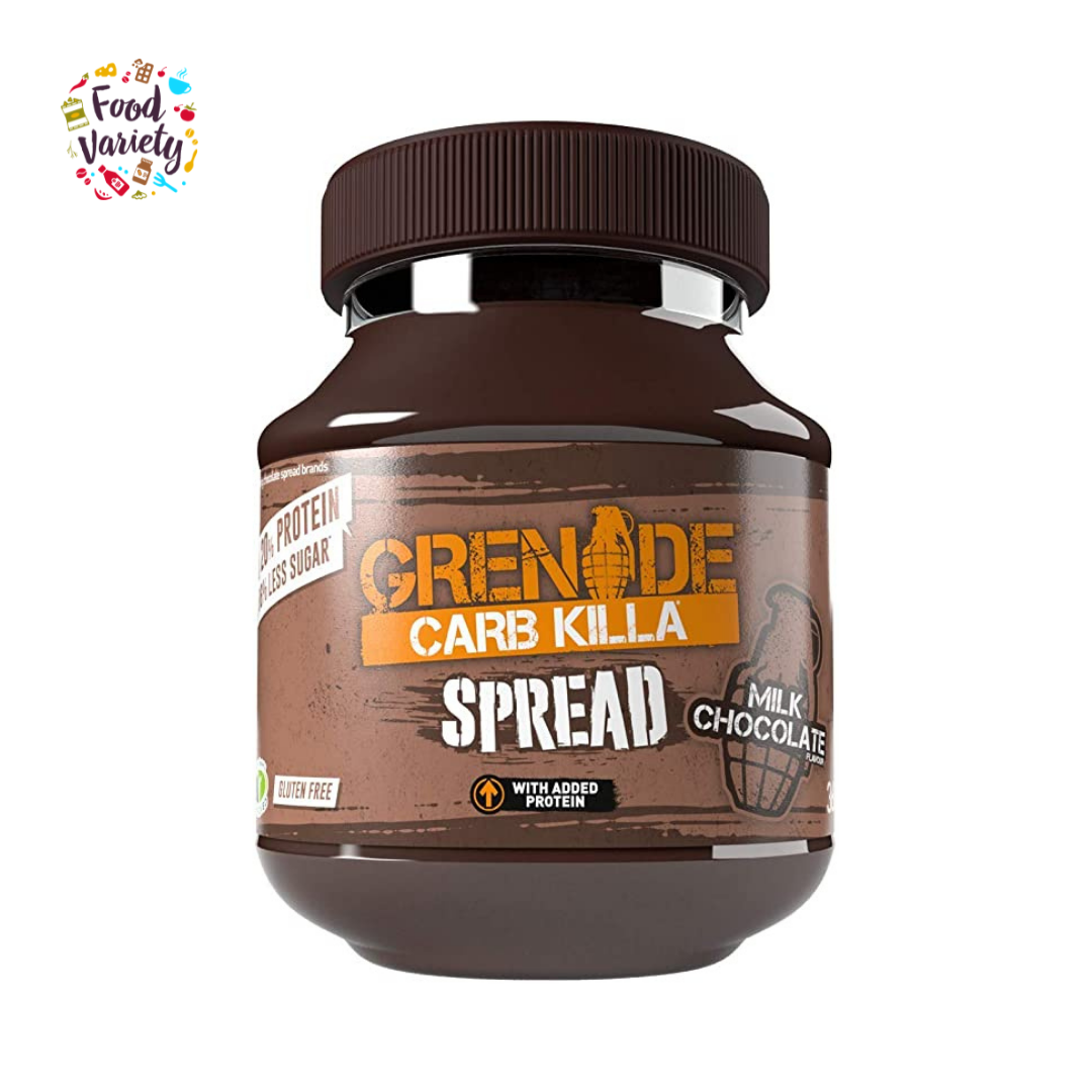 Grenade High Protein Milk Chocolate Spread 360g ช็อกโกแลตทาขนมปังผสมเวย์โปรตีน 360g