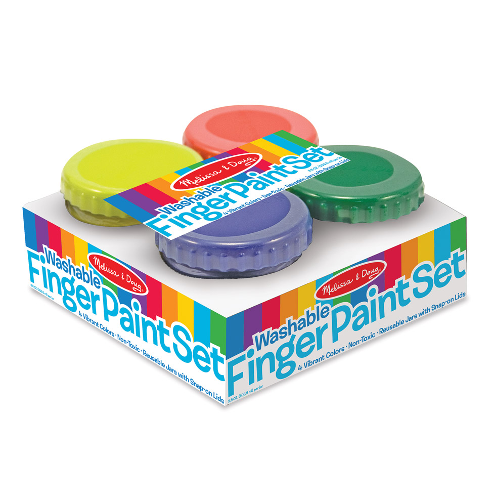 Melissa /& Doug 4 Easy Grip Large Brush Set New New!!