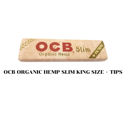 กระดาษโรล OCB Organic Hemp + tips ไซส์ใหญ่ (1 x 32 ชิ้น) จำนวน 1ชิ้น