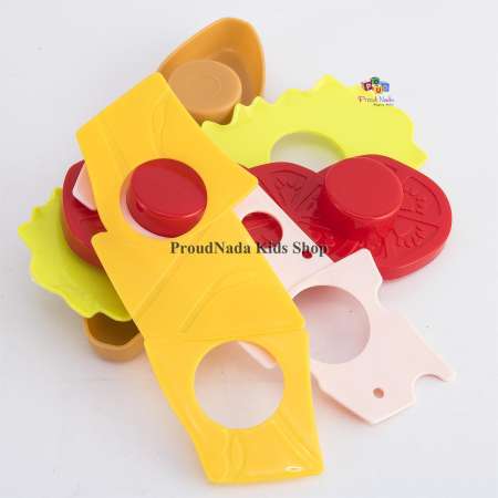 ProudNada Toys ของเล่นเด็กชุดเบอเกอร์ เฟรนฟราย เค้ก TABLEWARE FOOD SUPER Happy Family NO.8806-6