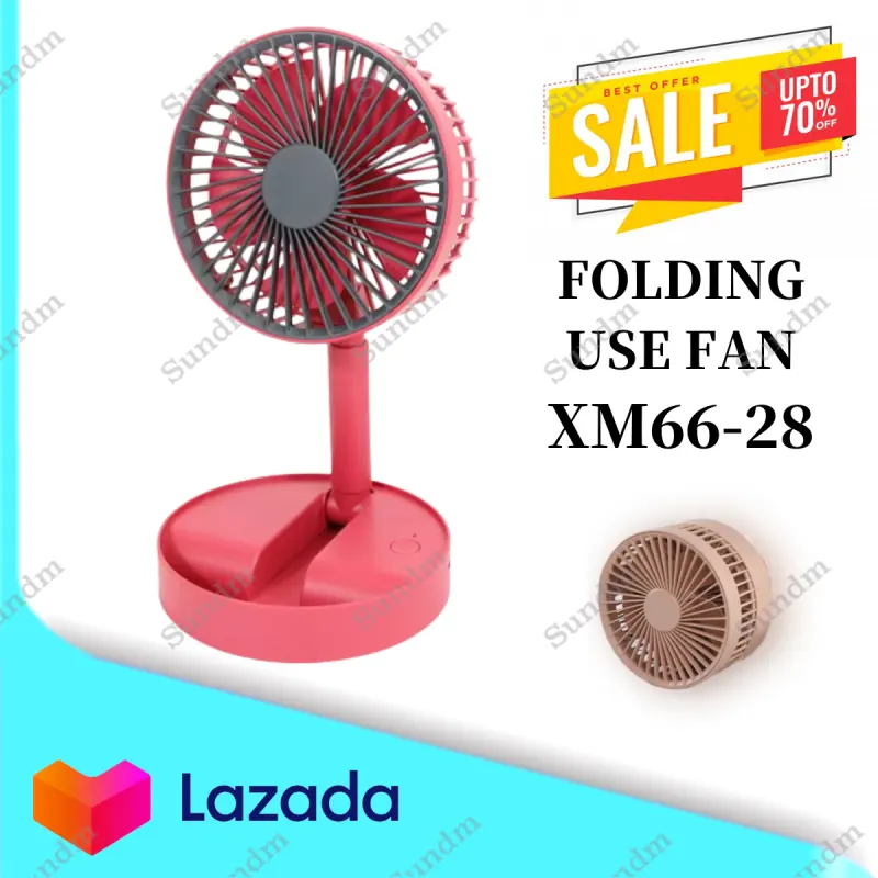 ภาพสินค้าHOT: พัดลมมินิแบบ พับเก็บ ตั้งโต๊ะ พกพาได้ Folding USB Fan รุ่น XM66-28 จากร้าน Sundm บน Lazada ภาพที่ 9