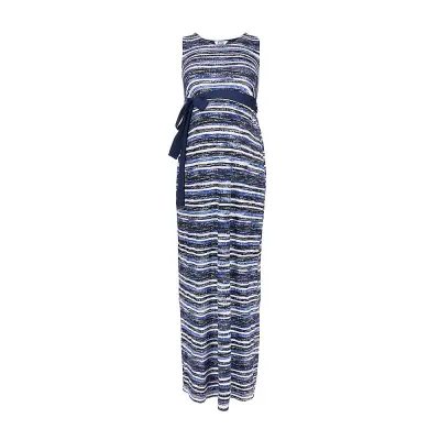 mothercare blue printed maternity maxi dress SD705