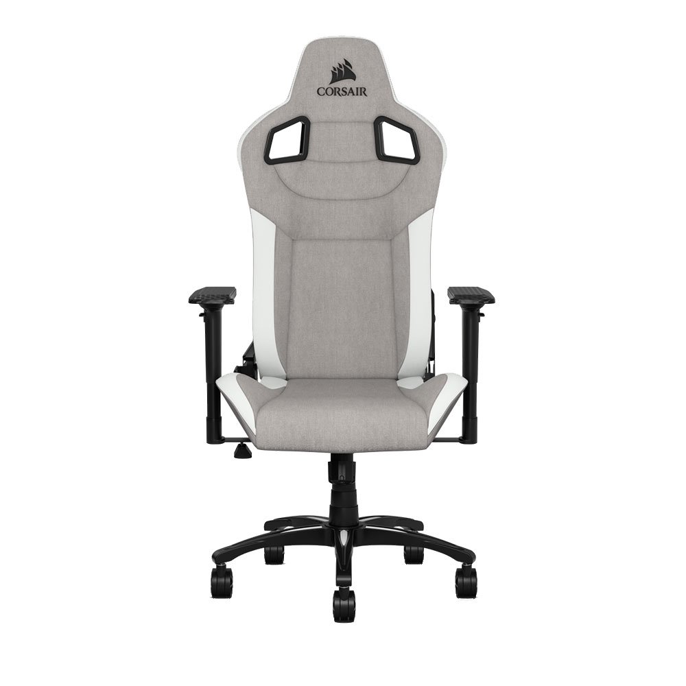 GAMING CHAIR (เก้าอี้เกมมิ่ง) CORSAIR T3 RUSH GAMING (CF-9010030-WW) (GRAY-WHITE) (ASSEMBLY REQUIRED)