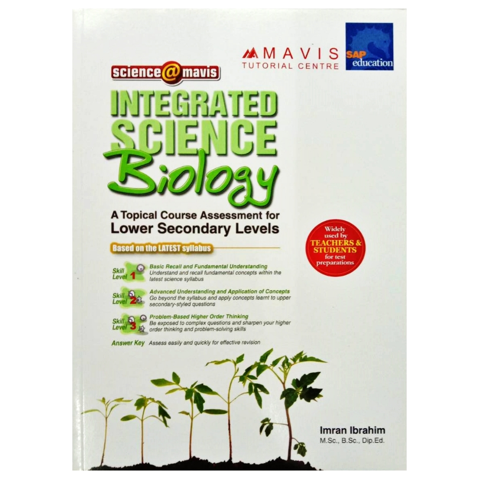 หนังสือภาษาอังกฤษ science mavis INTEGRATED SCIENCE Biology A Topical Course Assessment for Lower Secondary Levels วิทยาศาสตร์แบบบูรณาการ ชีววิทยา