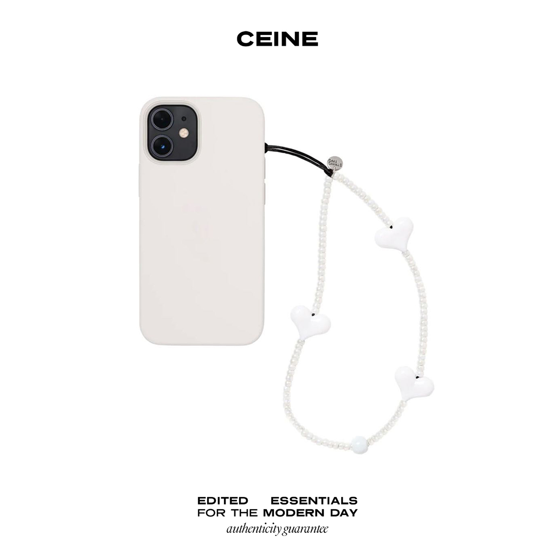 CEINE | STRING TING Snow Candy Love Heart Wristlet Phone Strap