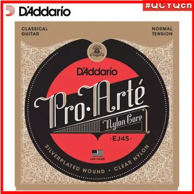 6 pcs D'Addario สายกีตาร์คลาสสิกไนลอน Hard Tension, 0285-.044 Daddario Guitar Strings
