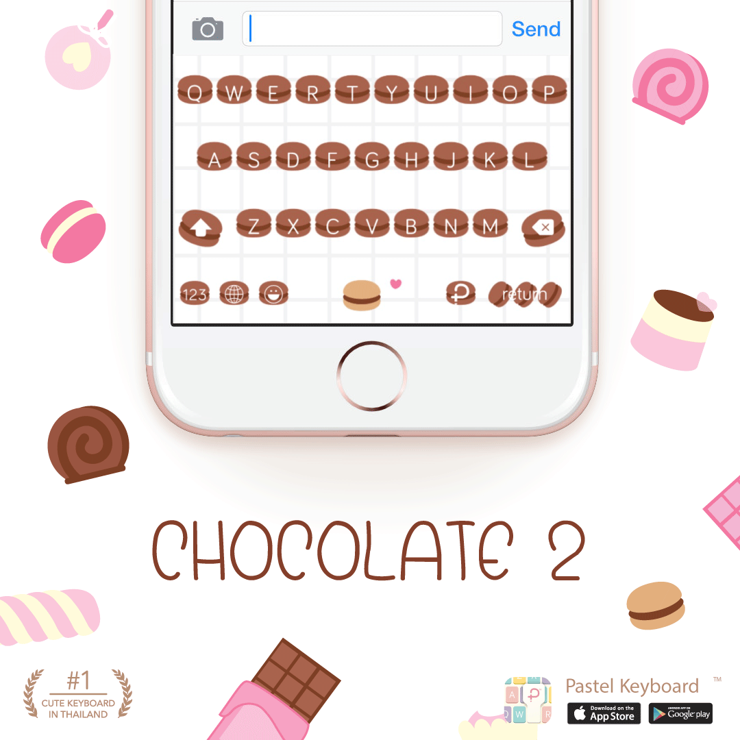Chocolate 2 Keyboard Theme⎮(E-Voucher) for Pastel Keyboard App