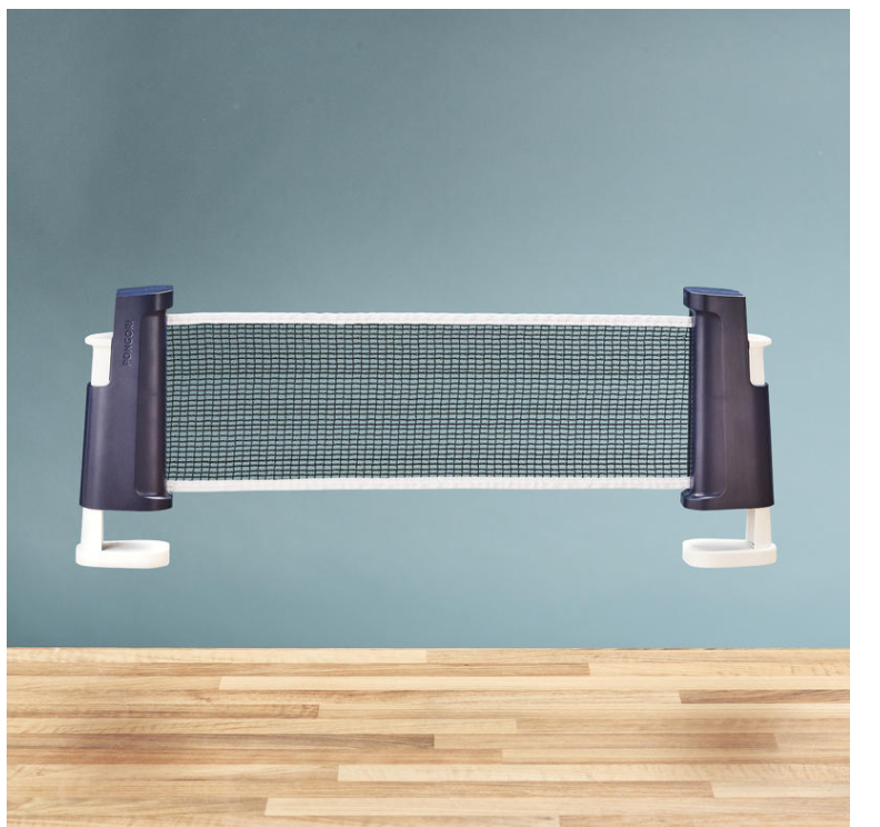 Table Tennis Set With Posts And Adjustable Rollnet - Blue/White