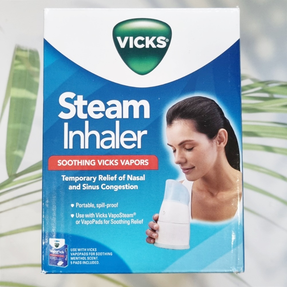(Vicks®) Steam Inhaler Soothing Vicks Vapors, Menthol Scent 5 Pads