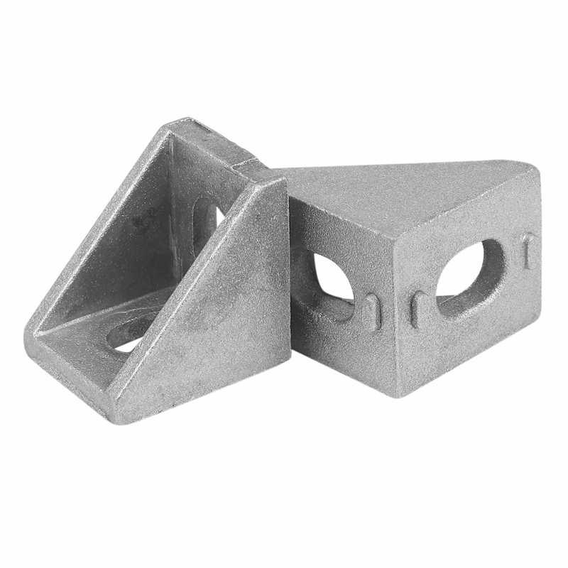 Profilo In Alluminio Design 20x20 Mm Tipo B Leggero, 2 Scanalature 6 Mm Nascoste A 90°, Argento Anodizzato - Lunghezza 930 Mm