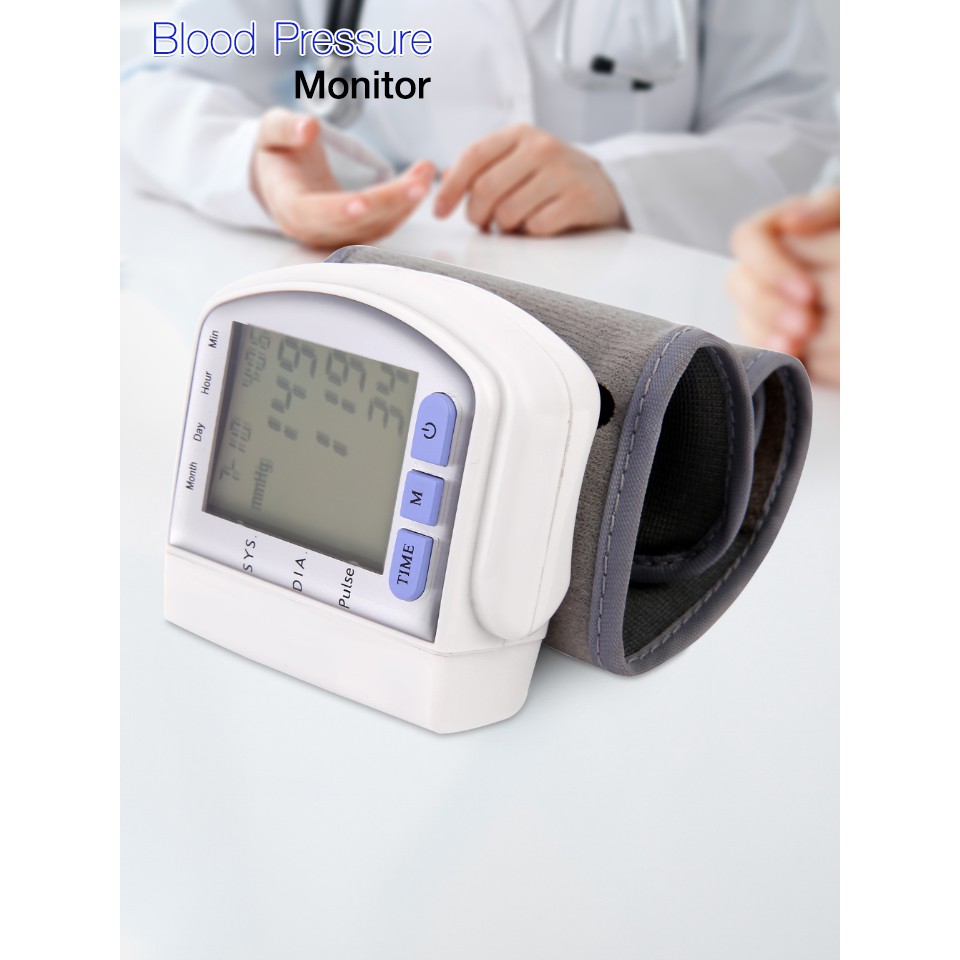 เครื่องวัดความดันโลหิตอัตโนมัติ Automatic Wrist Watch Blood Pressure Monitor