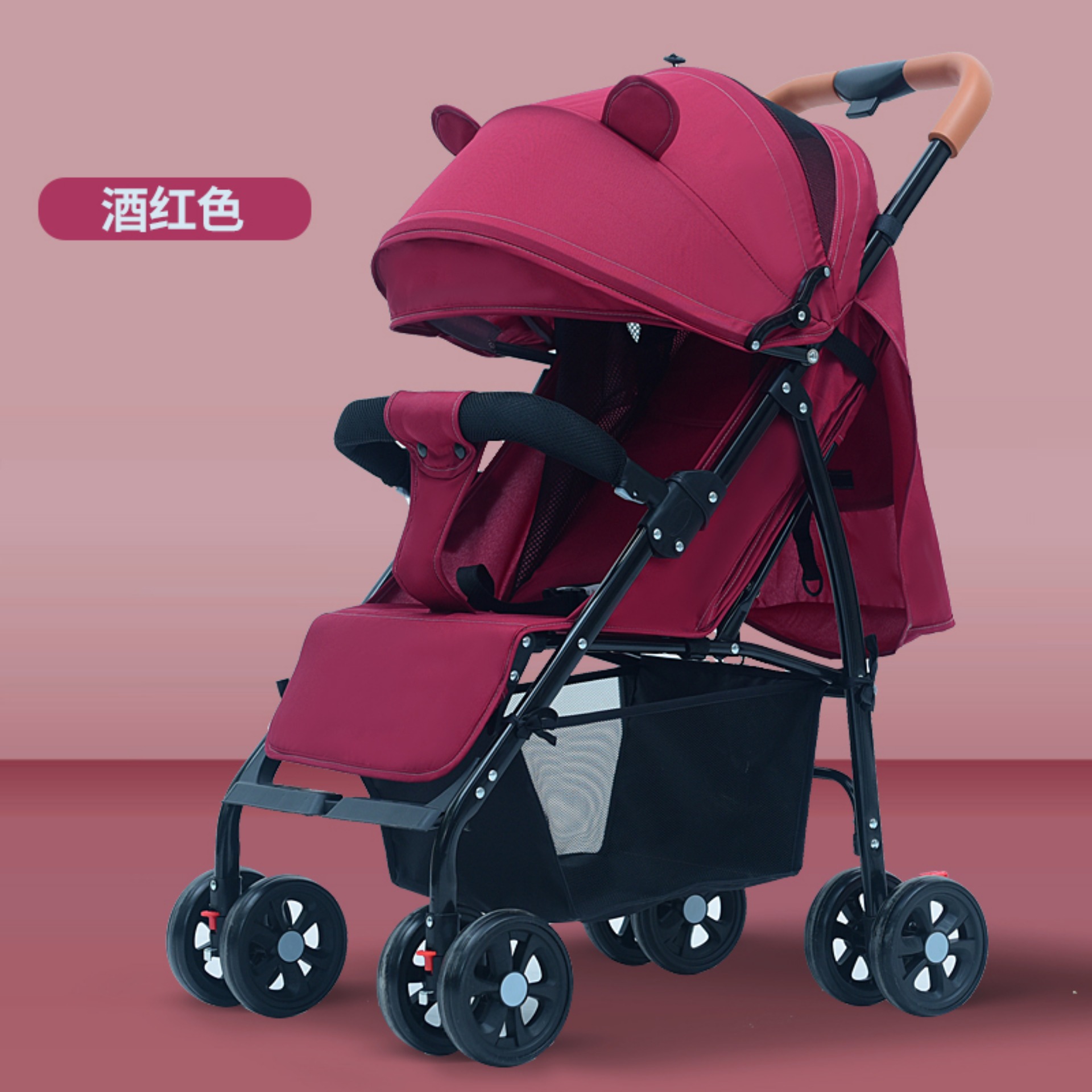 รถเข็นเด็ก Stroller 19 | HongThai OnlineShop รถเข็นเด็ก 4 ล้อ น้ำหนักเบา มีหลังคาปรับได้ 3 ระดับ ทำจากผ้าระบายอากาศเป็นอย่างดี