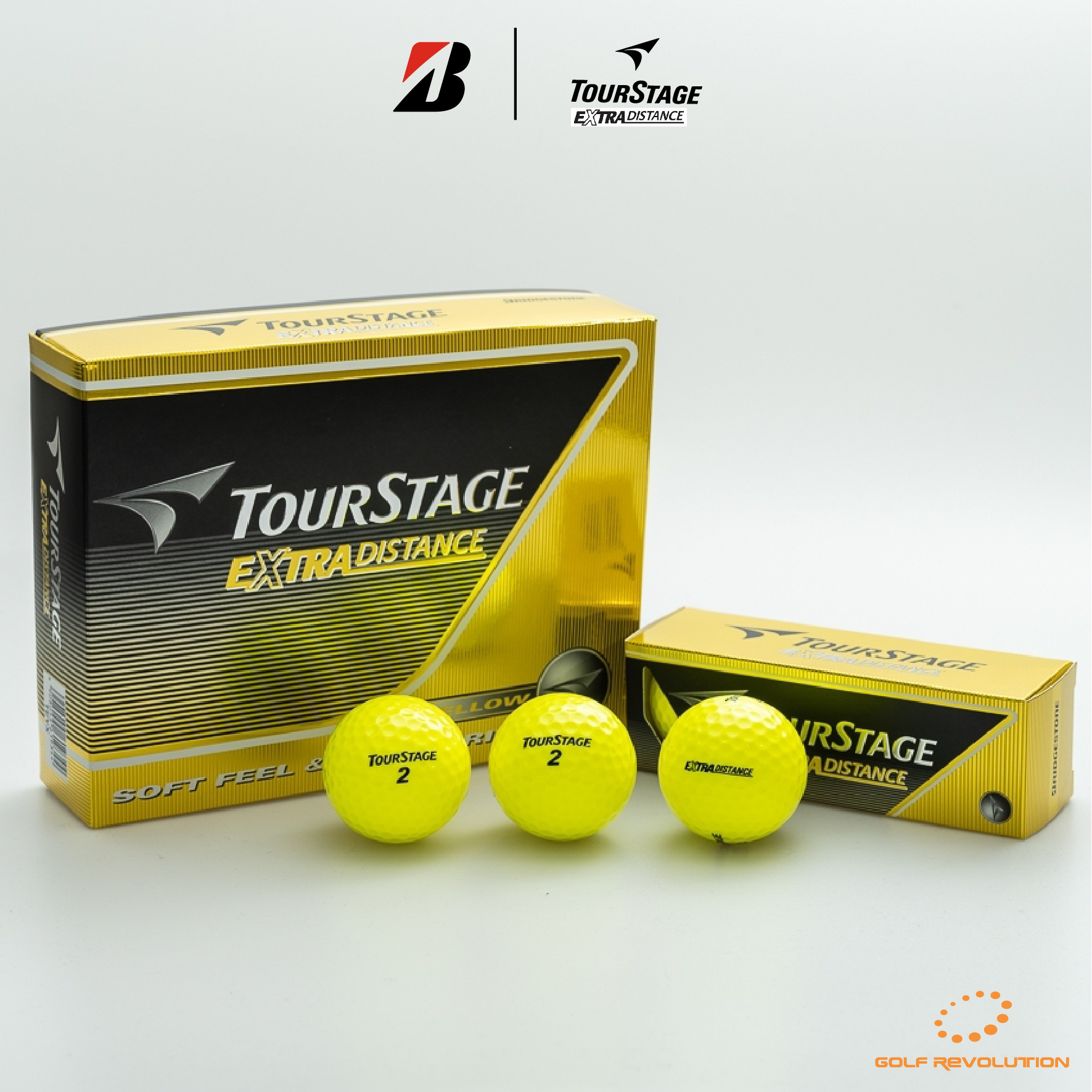 ลูกกอล์ฟ TourStage - Extra Distance Yellow ซื้อ 2 แถม 1, Price: 690 THB/dz  (Promotion : Buy2, Free1)