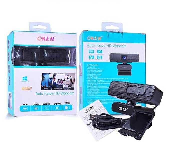 กล้อง Webcam Oker HD869 Full HD 1080P
