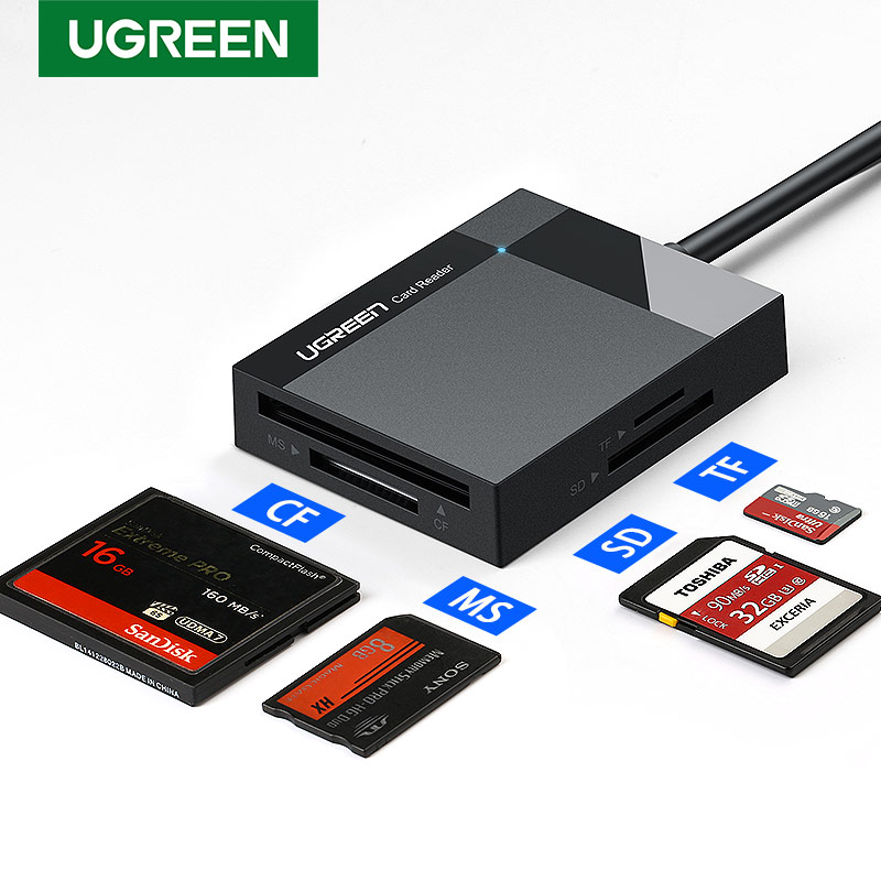 UGREEN All in 1 USB 3.0 Card Reader Super Speed TF CF MS Micro SD Card