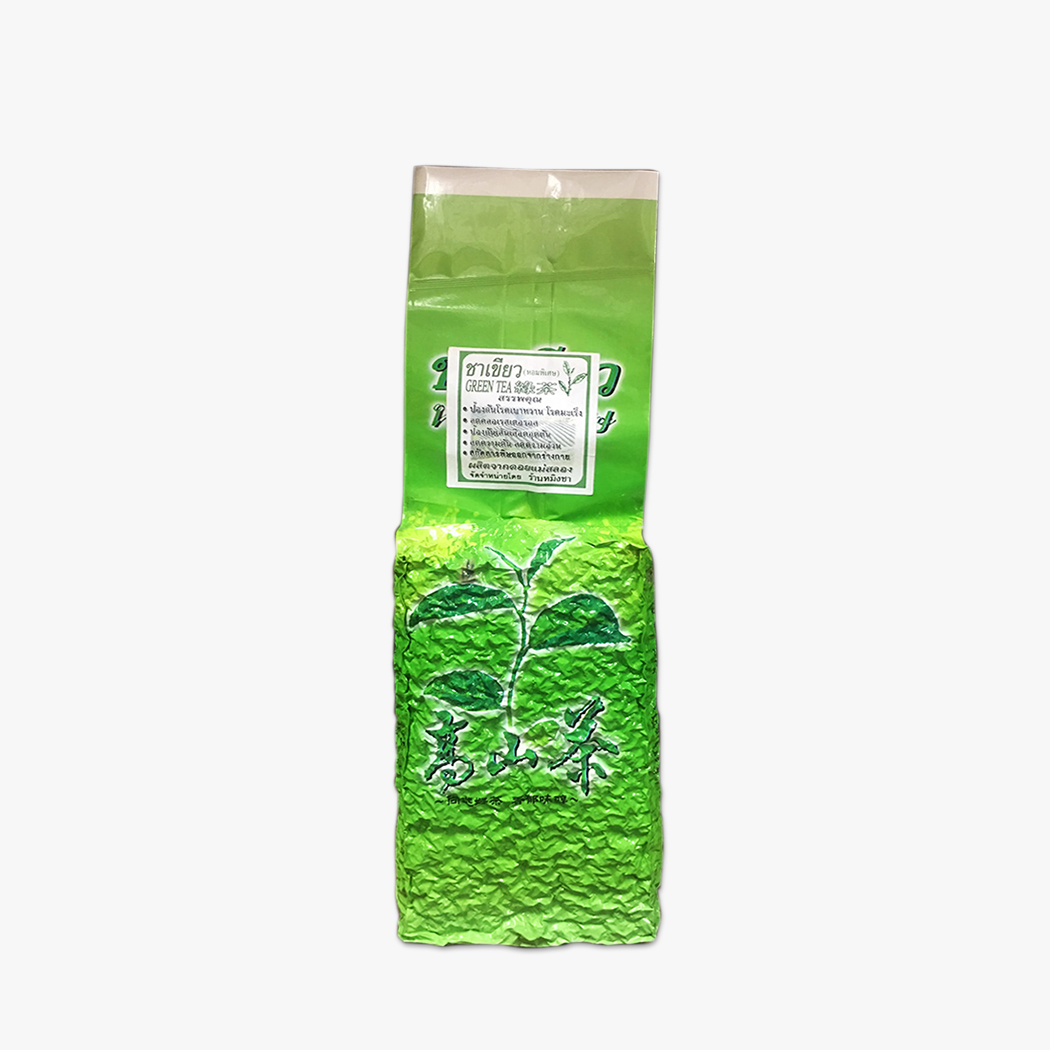 Tea -  ชาเขียว หอมพิเศษ (Green Tea) ยอดชาชั้นดี จากดอยแม่สลอง รสชาติเข้มข้น ใบชาอบแห้ง เพื่อสุขภาพ 500 กรัม