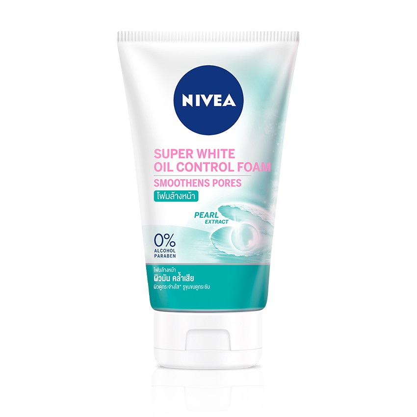 ร้านไทย ส่งฟรี NIVEA ซุปเปอร์ออยล์คอนโทรลโฟม 100 กรัม เก็บเงินปลายทาง