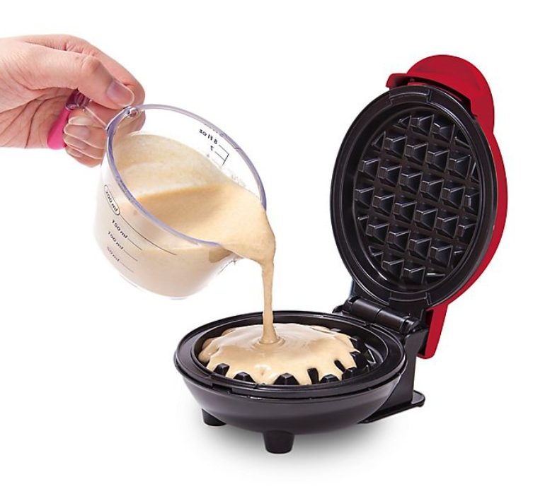 เครื่องทำวาฟเฟิลกลม วาฟเฟิลไส้ทะลัก Mini Waffle Maker