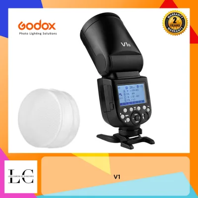 Godox V1 Li-ion Round Head Camera Flash Canon Nikon Sony สินค้ารับประกัน 2 ปี