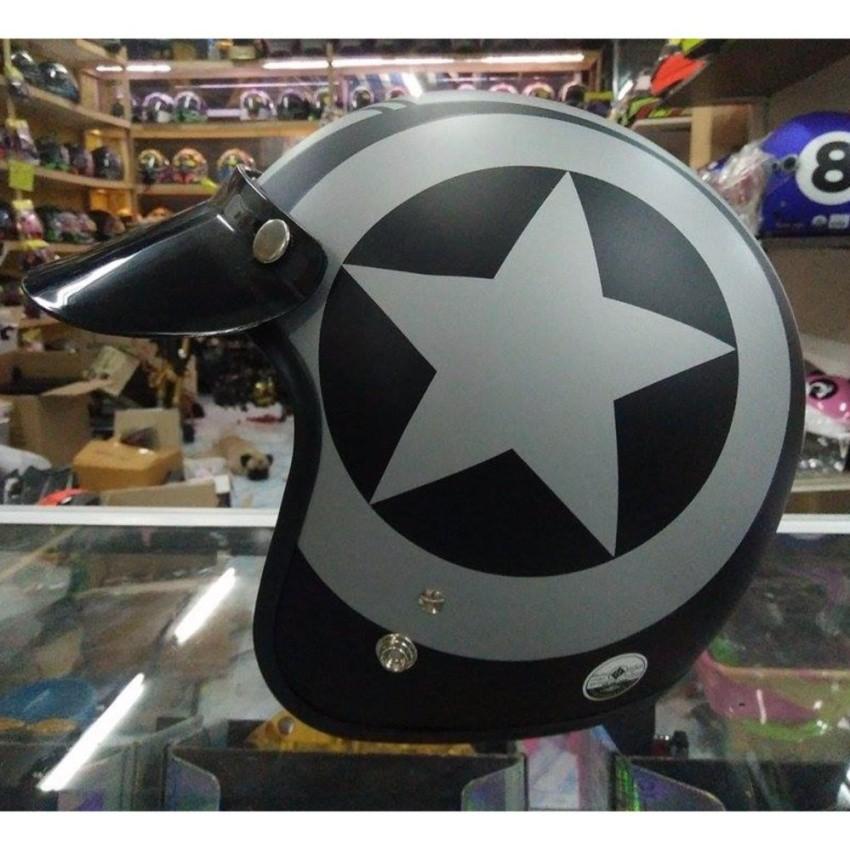 ขาย หมวกกันน็อคคลาสิค AVEX รุ่น BLACK STAR NO.1 หมวกกันน็อค หมวกกันน็อคเด็ก หมวกกันน็อคผู้ใหญ่ หมวกกันน็อค 3 กระดุม หมวกกันน็อคเต็มใบ  หมวกกันน็อคครึ่งใบ ของแท้
