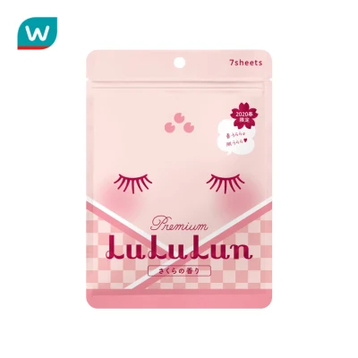 Lululun Face Mask Sakura Premium 7day 7 Sheets