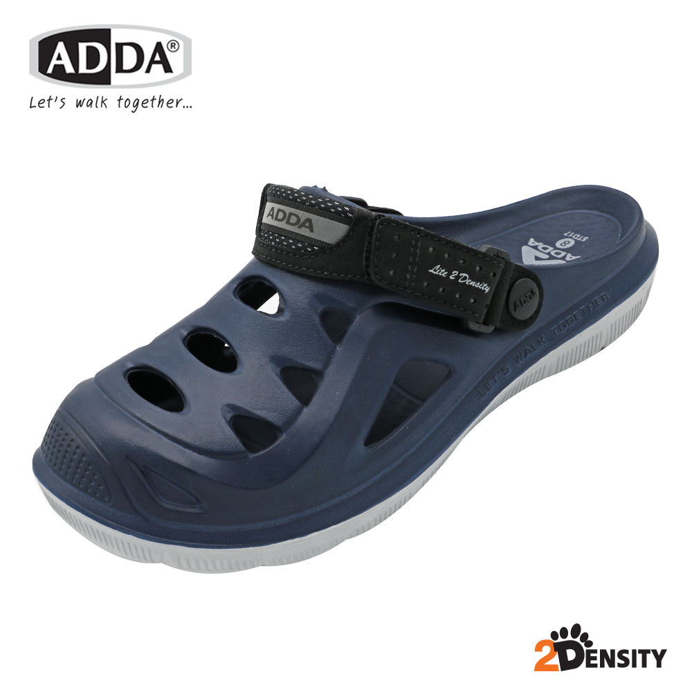 Adda 2Denstiy รองเท้าแตะ รองเท้าลำลอง สำหรับผู้ชาย แบบสวมหัวโต รุ่น 5TD17M1 (ไซส์ 7-10)
