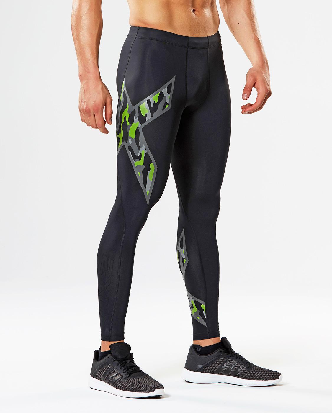 กางเกงรัดกล้ามเนื้อ ZXU Mens Compression Tights Camo JPG COMPRESS
