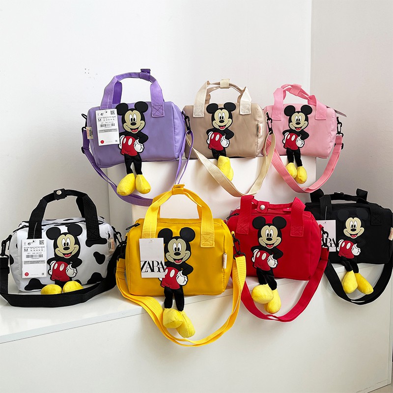 [Ready Stock] Mickey Bags New Style Cartoon Fashion Boston Girls ...