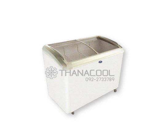 ตู้แช่แข็งฝากระจกโค้ง SANDEN รุ่น SNC-0285 (283 ลิตร/9.9 คิว)