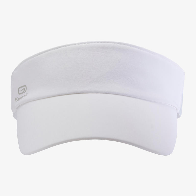 หมวกเปิดศีรษะใส่วิ่งจ็อกกิ้งสำหรับทุกเพศ JOGGING VISOR white