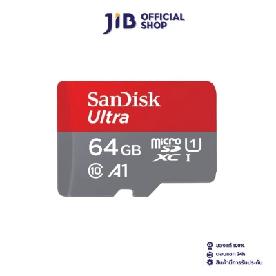 SANDISK ULTRA CLASS 10 A1 64 GB MICRO SD CARD (ไมโครเอสดีการ์ด) (SDSQUA4-064G-GN6MN)