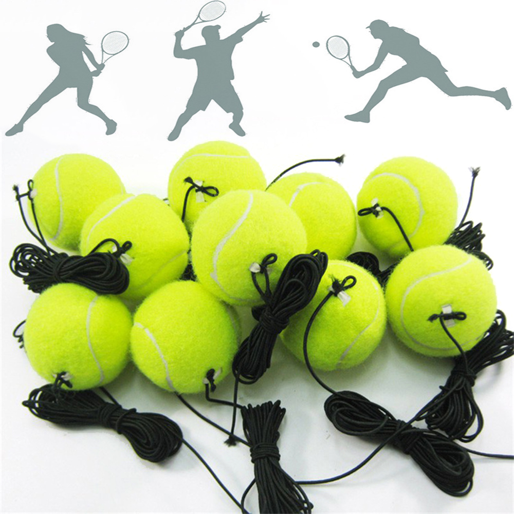 HETU070703. New Professional Trainer String Elastic Rope Tennis Training Ball Practice Rebound