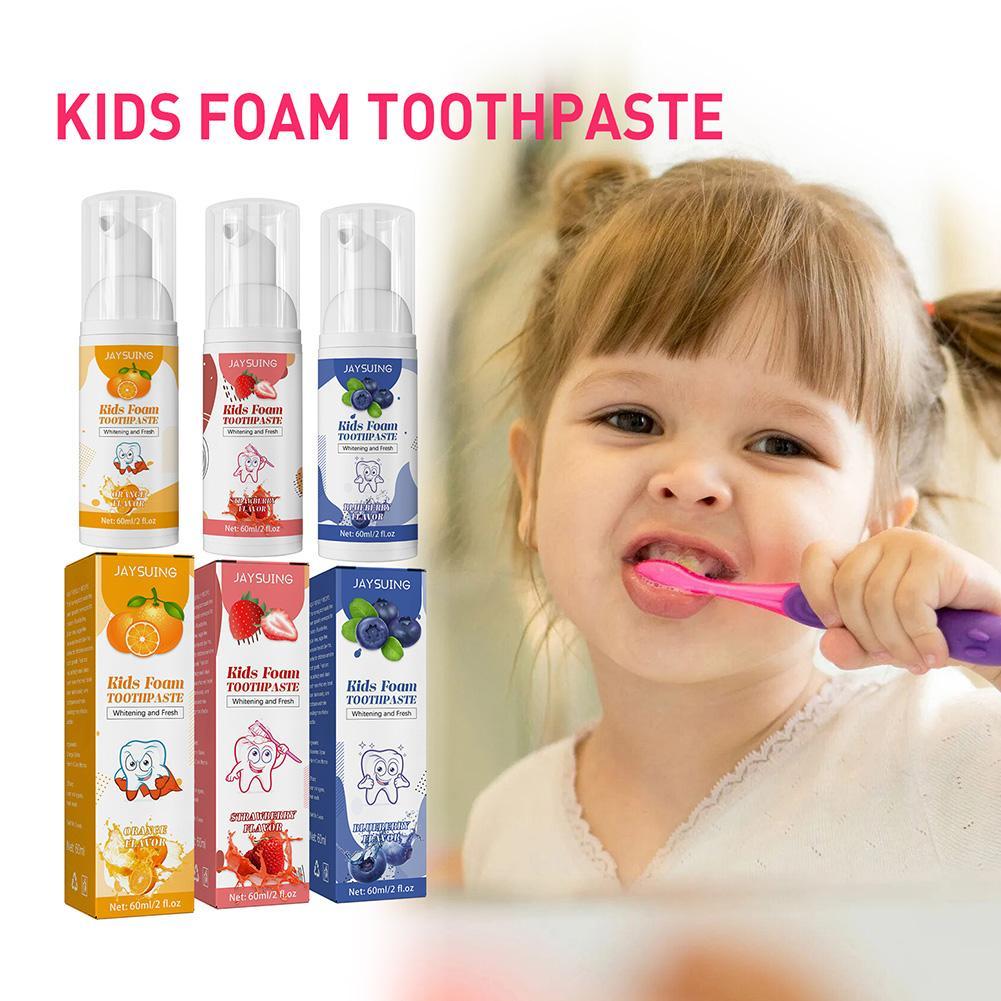 Kids Tooth Whitening Foam Mousse Children Can Swallow Toothpaste ...