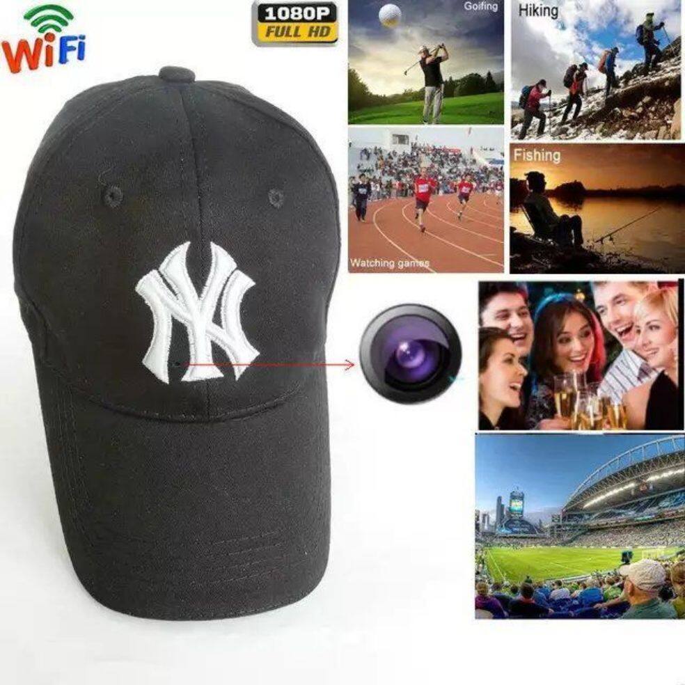 ?2in1?กล้อง​แอบ​ถ่าย​ กล้อง​หมวก​ กล้อง​จิ๋ว​ กล้อง​วงจรปิด กล้อง​สายลับ Spy​ hat Camera wifi FHD4K ipCamera