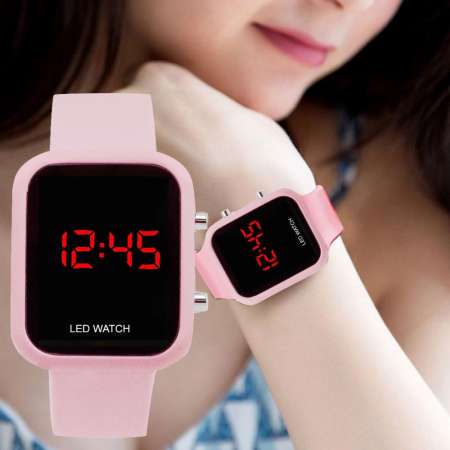 Zazzy Dolls นาฬิกาข้อมือ สายซิลิโคนนุ่ม ทำงานระบบ Digital LED สไตล์ Apple Watch ไฟส่องสว่าง รุ่น ZD-0171