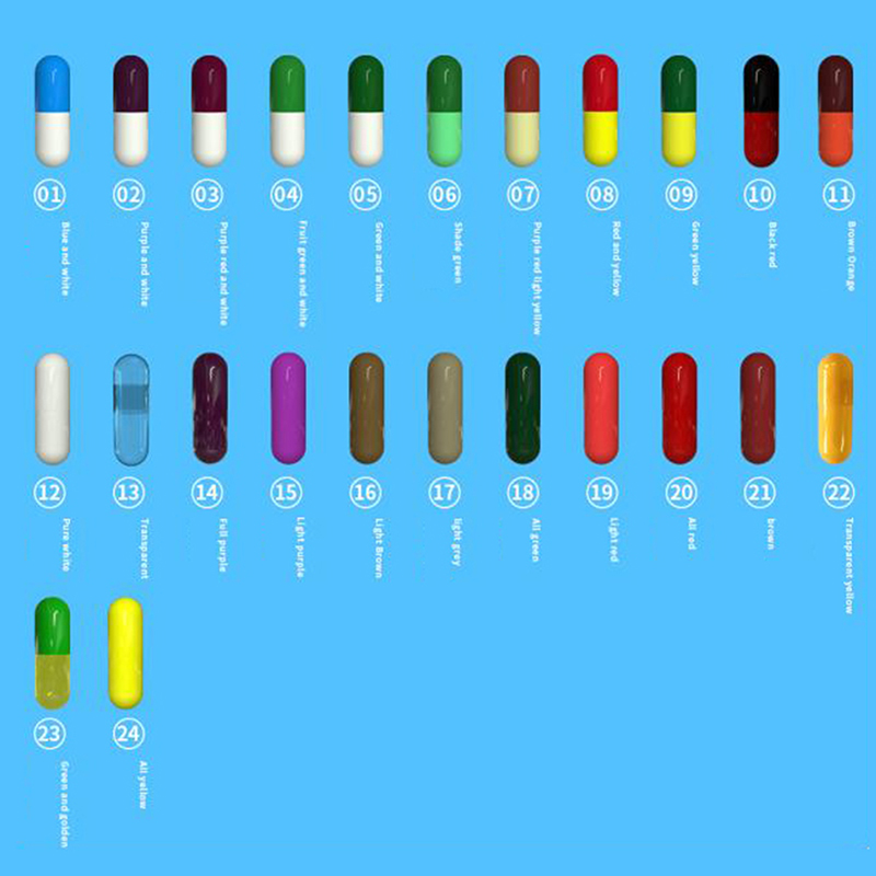 1000 Viên Nang Gelatin Rỗng 0 Viên Thuốc Viên Kích Cỡ Viên Nang Vitamin