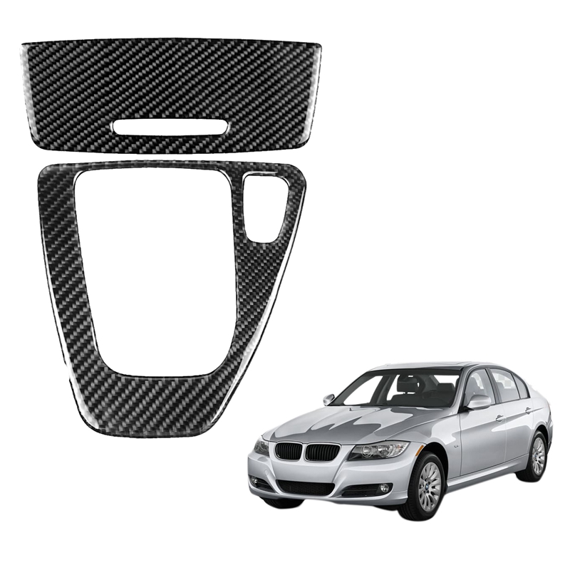 Cornice Per Console Centrale BMW Serie 3 E90/E92 - Adesivo Nero, Sostituzione Diretta